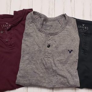 3 American Eagle shirts